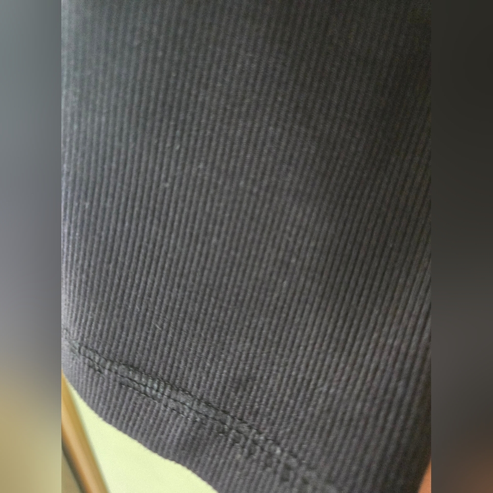 Wilfred Free | Black Ribbed Tank Top, Size S - Picture 4 of 6